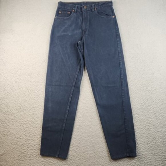 Vtg 90s Levi's 550 Relaxed Fit Tapered Leg Dark Wash Denim Jeans Mens Size 33x32 - Picture 2 of 11